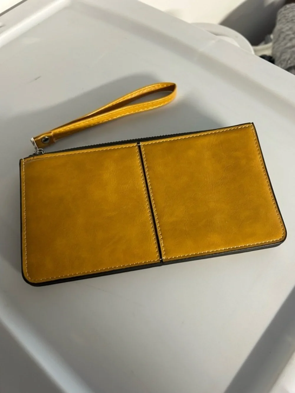 NWOT Yellow Wristlet Clutch